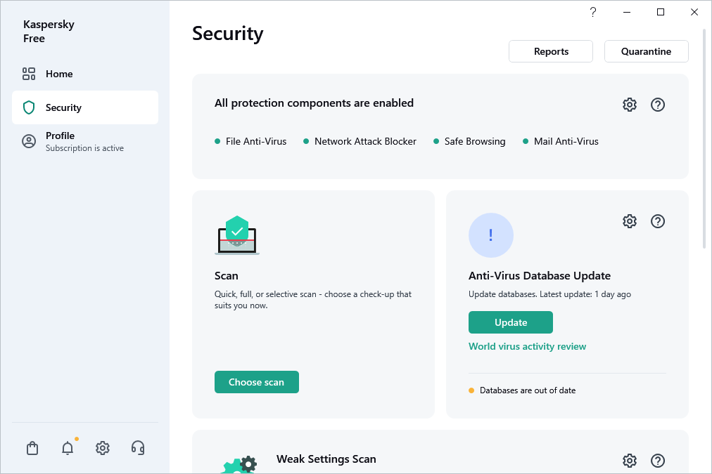 Anti-Virus Database Update