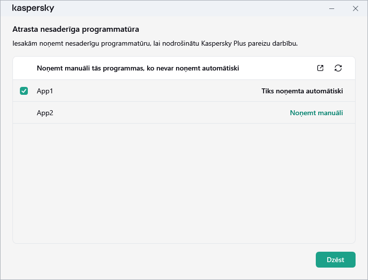 Logs ar nesaderīgo programmu sarakstu