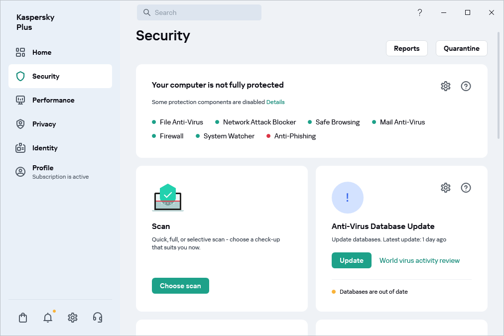 Anti-Virus Database Update